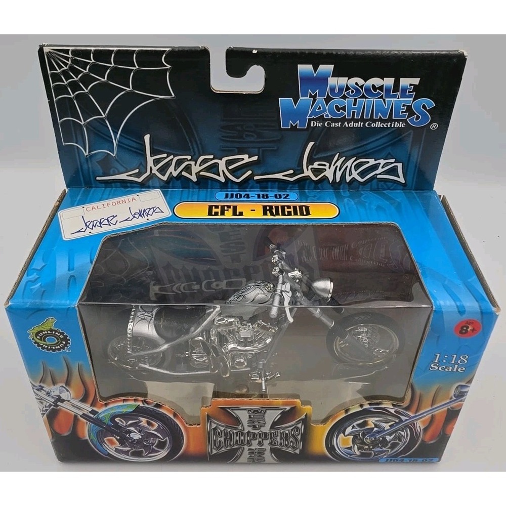 Muscle Machines Jesse James West Coast Choppers JJ04-18-02 CFL-Rigid 1:18 C43-14